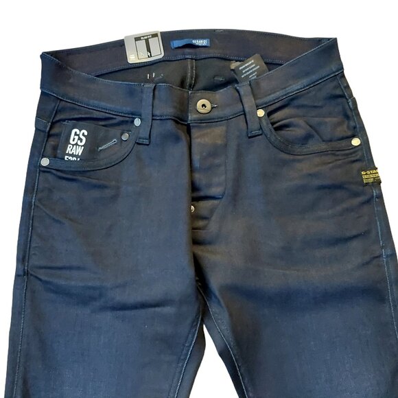 Retro Vintage G-Star Raw 5204 Defend Super Slim Denim Jeans Pants Sz 28 x 29 NWT - Picture 5 of 11